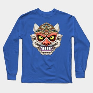 Modern Wayang: Abstract Indonesian Puppet Art Long Sleeve T-Shirt